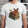 Life Is Better With Butterflies And Books Cute Butterfly Unisex Jersey T-Shirt