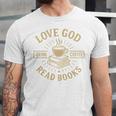 Love God Drink Coffee Read Books Lovers Vintage Christian Unisex Jersey T-Shirt Love God Drink Coffee Read Books Lovers Vintage Christian Unisex Jersey T-Shirt