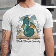 Magical Book Dragon Fantasy Reading Enthusiast Art Unisex Jersey T-Shirt