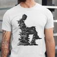 Men Pixel Art Geometric Book Human Drawing Graphic Men Unisex Jersey T-Shirt