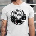 Monster Squonk In Forest Folklore Cryptid Introvert Unisex Jersey T-Shirt