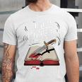 Murder Mystery And a Cup Of Tea Book Humor Unisex Jersey T-Shirt