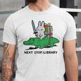 Next Stop Library Reading Book Unisex Jersey T-Shirt Next Stop Library Reading Book Unisex Jersey T-Shirt