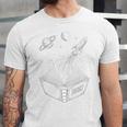 Novelty Universe Books Galaxy Adventure Drawing Women Men Unisex Jersey T-Shirt