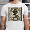 Poirot Mystery Books Vintage Detective Premium Tri-Blend Unisex Jersey T-Shirt