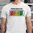 Powered By Books Bookworm Librarian Reading Unisex Jersey T-Shirt