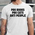 PRO Books PRO Cats Anti People Unisex Jersey T-Shirt PRO Books PRO Cats Anti People Unisex Jersey T-Shirt