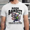Racoon-Bookworm-Book Bandit-Fueled By Fiction Unisex Jersey T-Shirt Racoon-Bookworm-Book Bandit-Fueled By Fiction Unisex Jersey T-Shirt