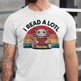I Read Alotl Axolotl Retro Reading Books Lover Vintage Unisex Jersey T-Shirt I Read Alotl Axolotl Retro Reading Books Lover Vintage Unisex Jersey T-Shirt