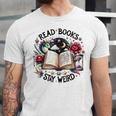 Read Books Be Kind Stay Weird Dragon Book Lover Unisex Jersey T-Shirt Read Books Be Kind Stay Weird Dragon Book Lover Unisex Jersey T-Shirt