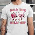 Read Your Heart Out Teacher Valentine Book Unisex Jersey T-Shirt Read Your Heart Out Teacher Valentine Book Unisex Jersey T-Shirt