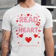 Read Your Heart Out Valentine Reading Book Lover Teacher Premium Tri-Blend Unisex Jersey T-Shirt