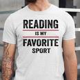 Reading Is My Favorite Sport Book Lover Quote Unisex Jersey T-Shirt Reading Is My Favorite Sport Book Lover Quote Unisex Jersey T-Shirt