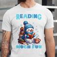 Reading Is Snow Much Fun Christmas Xmas Book Reading Unisex Jersey T-Shirt Reading Is Snow Much Fun Christmas Xmas Book Reading Unisex Jersey T-Shirt