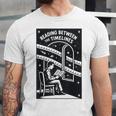 Reading Between The Timelines Time Travel Books Unisex Jersey T-Shirt Reading Between The Timelines Time Travel Books Unisex Jersey T-Shirt