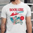 Retro Book Girl Summer For Women Beach Reading Unisex Jersey T-Shirt Retro Book Girl Summer For Women Beach Reading Unisex Jersey T-Shirt