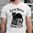 Salem Witch Book Club Bookish Halloween Cat Women Unisex Jersey T-Shirt Salem Witch Book Club Bookish Halloween Cat Women Unisex Jersey T-Shirt