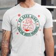 He Sees What You'Ve Been Reading Christmas Book Lover Shirt Unisex Jersey T-Shirt