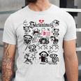 Skelanimals I Bite Vintage Retro Dead Pet Textbook Collage Unisex Jersey T-Shirt