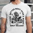 Smut Reader Skeleton Book Lover Dark Humor Art Premium Tri-Blend Unisex Jersey T-Shirt Smut Reader Skeleton Book Lover Dark Humor Art Premium Tri-Blend Unisex Jersey T-Shirt