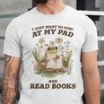 Stay At My Pad And Read Books Frog Introvert Reading Unisex Jersey T-Shirt Stay At My Pad And Read Books Frog Introvert Reading Unisex Jersey T-Shirt