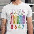 Subtle Floral Foxglove Daisy Tulip Book Lover Unisex Jersey T-Shirt Subtle Floral Foxglove Daisy Tulip Book Lover Unisex Jersey T-Shirt