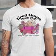 Tired Moms Book Club Running On Coffee Chaos And Chapter Cat Unisex Jersey T-Shirt