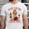 Valentine’s Day Wine Lovers Book Club We Read Wine Labels Unisex Jersey T-Shirt Valentine’s Day Wine Lovers Book Club We Read Wine Labels Unisex Jersey T-Shirt