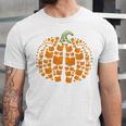 Vintage Book Pumpkin Autumn Fall Librarians Bookworm Teacher Unisex Jersey T-Shirt