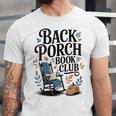 Vintage Reader Author Country Aesthetic Back Porch Book Club Unisex Jersey T-Shirt