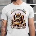 Wise Owl Reading Books Unisex Jersey T-Shirt