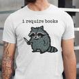 Women's i Require Books Raccoon Unisex Jersey T-Shirt