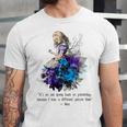 Women's Vintage Book Quote It’s No Use Going Back To Yesterday Unisex Jersey T-Shirt Women's Vintage Book Quote It’s No Use Going Back To Yesterday Unisex Jersey T-Shirt