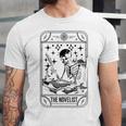 Writer Novelist Book Poetry Author Skeleton Tarot Card Unisex Jersey T-Shirt