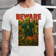 Zombie Tee Horror Movie Poster Vintage Comic Book Graphic Premium Unisex Jersey T-Shirt
