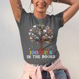 100 Days Of School 100th Day In The Books Reading Teacher Unisex Jersey T-Shirt