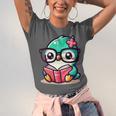 Adorable Book Lover Humming Bird With Reading Glasses Cute Unisex Jersey T-Shirt Adorable Book Lover Humming Bird With Reading Glasses Cute Unisex Jersey T-Shirt