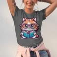 Adorable Book Lover Maine Coon Cat With Reading Glasses Cute Unisex Jersey T-Shirt Adorable Book Lover Maine Coon Cat With Reading Glasses Cute Unisex Jersey T-Shirt