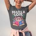Axolotl Books Readsalotl Reading Bookworm Boys Girls Unisex Jersey T-Shirt Axolotl Books Readsalotl Reading Bookworm Boys Girls Unisex Jersey T-Shirt