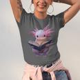 Axolotl Bookworm Reading Book Kawaii Graphic Unisex Jersey T-Shirt Axolotl Bookworm Reading Book Kawaii Graphic Unisex Jersey T-Shirt