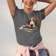 Basset Hound Books Dog Breed Graphic Unisex Jersey T-Shirt Basset Hound Books Dog Breed Graphic Unisex Jersey T-Shirt