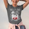 Bella Ciao Goodbye Beautiful Skull Book Of Dark Magic Occult Unisex Jersey T-Shirt