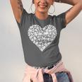 Book Lover Heart Shape Reading Librarian Library Teacher Unisex Jersey T-Shirt