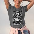 Book Lover The Reader Tarot Card Skeleton Reading Unisex Jersey T-Shirt