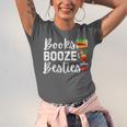 Books Booze And Besties Book Lover Bestie Squad Twinning Unisex Jersey T-Shirt Books Booze And Besties Book Lover Bestie Squad Twinning Unisex Jersey T-Shirt