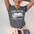 Books Are My Favorite People Cat With Coffee Mug Book Lovers Unisex Jersey T-Shirt Books Are My Favorite People Cat With Coffee Mug Book Lovers Unisex Jersey T-Shirt