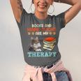 BOOKS AND MAINE COONS ARE MY THERAPY Main Coon Unisex Jersey T-Shirt