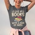 I Like My Books With a Side Of Panic Thriller Unisex Jersey T-Shirt