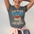 Bookworm A Day Without Reading Is Like Cute Reading Books Unisex Jersey T-Shirt Bookworm A Day Without Reading Is Like Cute Reading Books Unisex Jersey T-Shirt