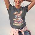 Bunny Rabbit Reading Books Rabbit Books Bunny Reader Unisex Jersey T-Shirt Bunny Rabbit Reading Books Rabbit Books Bunny Reader Unisex Jersey T-Shirt